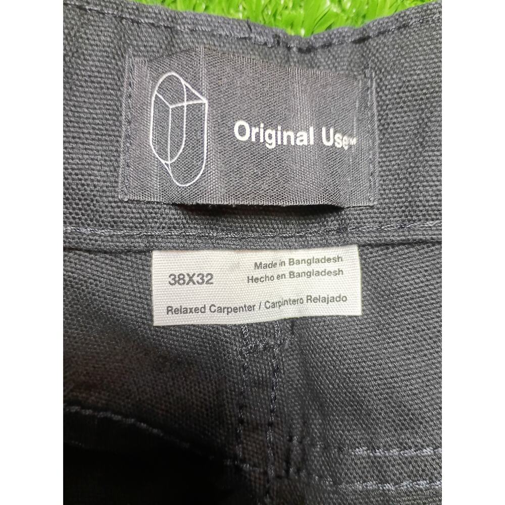 Original Use Black Relaxed Carpenter Pants 38x32 NWT - Picture 3 of 8